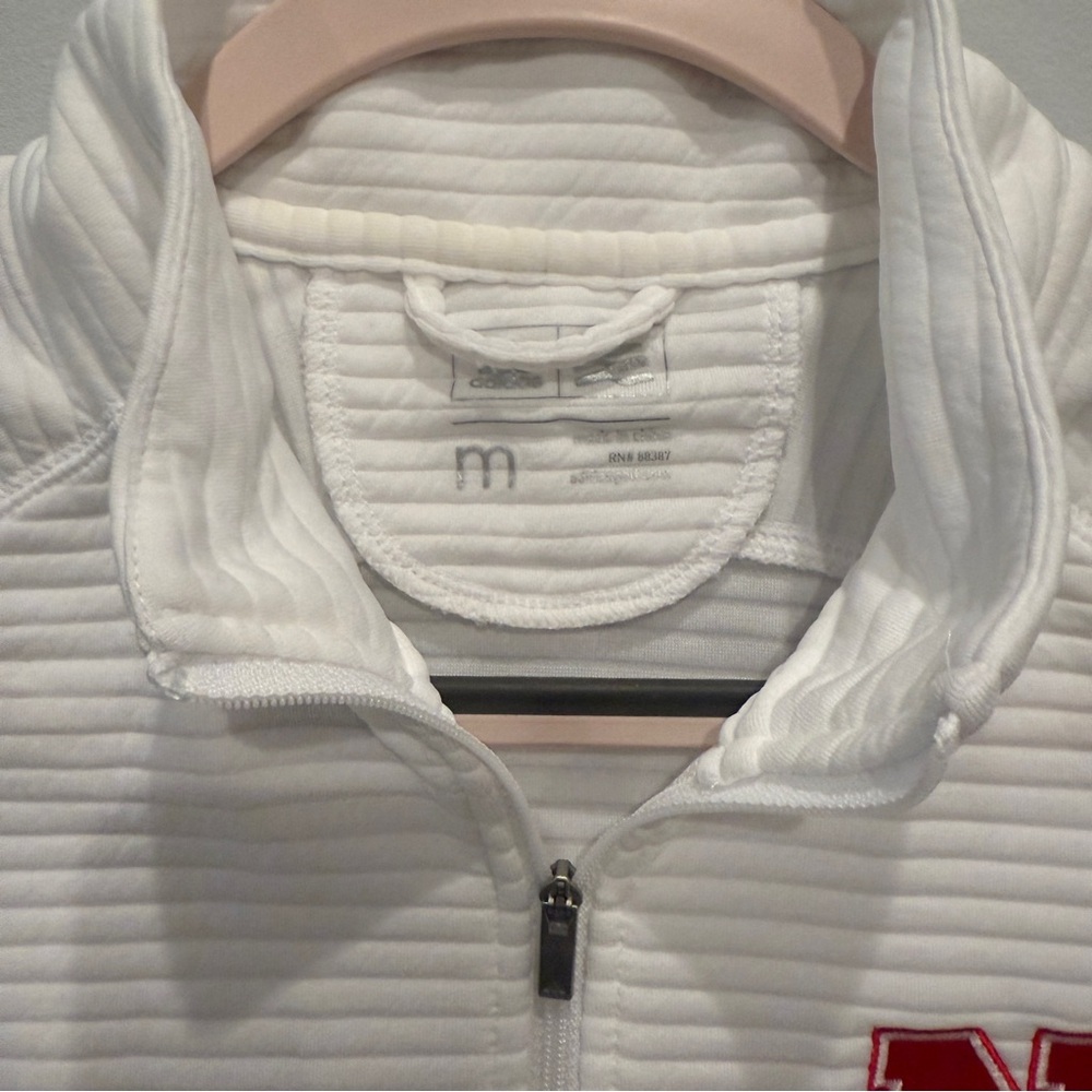 Nebraska Cornhuskers Adidas White Jacket - Picture 3 of 4